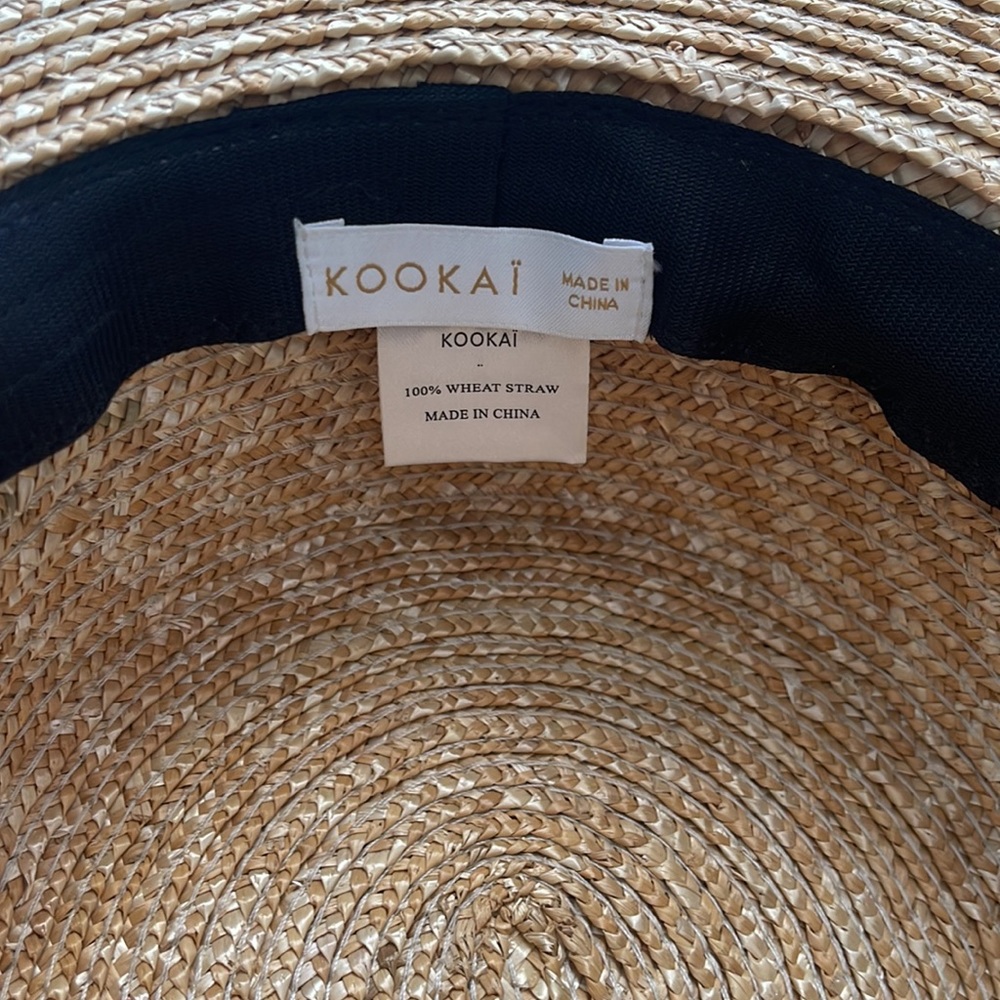 Kookai straw hat , one size - Picture 2 of 2